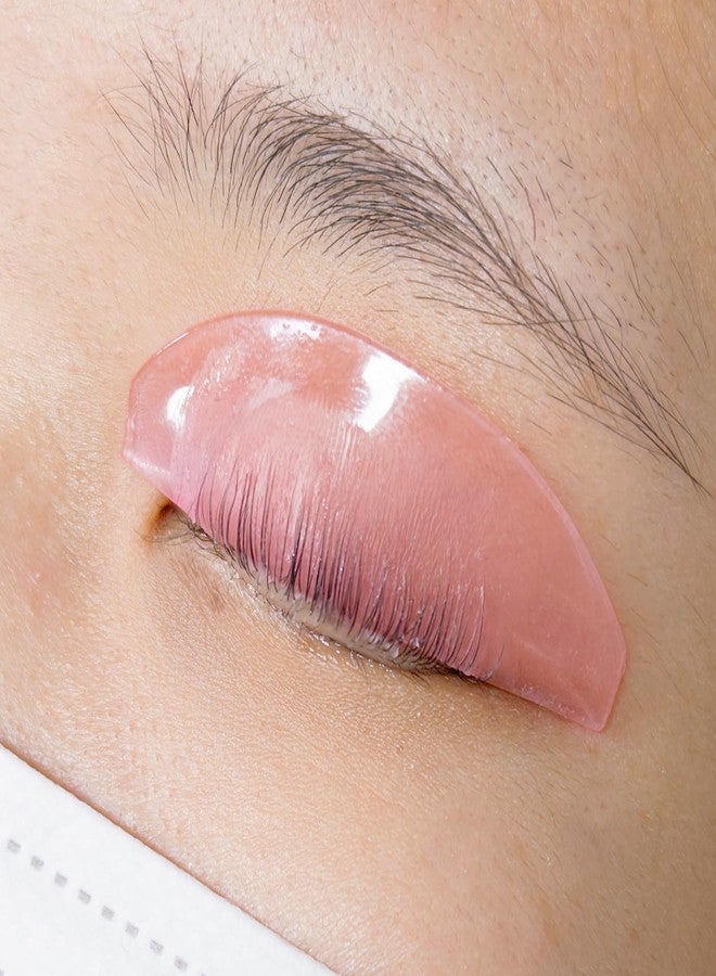 لي بيوتي واقيات رفع الرموش المسطحة فائقة الرقة من ليبيوتي، 1 مم، وسادات رفع الرموش الكورية للخطوة الأولى فقط (للتنعيم)، قضبان رموش سيليكون ذاتية اللصق بدون غراء مع علبة تخزين، لوازم احترافية ومنزلية، وردي - Image 2